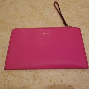 NWOT Kate Spade neon pink wristlet